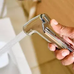 D&B BATHWARE ABS Chrome Finish Health Faucet with 1 m Hose and Holder, DB-TLTHF6612 image 3