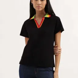 United Colors of Benetton Black Regular Fit T-Shirt-picture-41