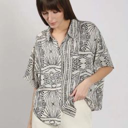 Vero Moda Beige Printed Shirt-image-39