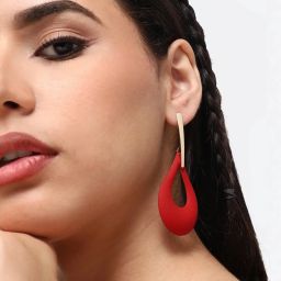 Sohi Gold Plated Casual Designer Drop Earrings image 2