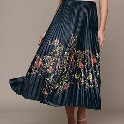Label Ritu Kumar Printed Itzel Velvet Skirt-31