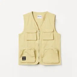 Fame Forever by Lifestyle Boys Beige Regular Fit Jacket-image-41