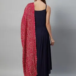 Inweave Maroon Bandhani Print Dupatta image 2