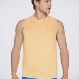 Skechers Orange Melange Regular Fit Tank Tee-image-54