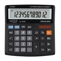 Bambalio 12 Digit Large LCD Display Black Electronic Calculator, BL-555M-image-24