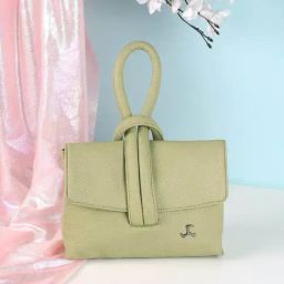 Mochi Light Green Solid Medium Sling Handbag-39