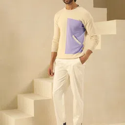 PRIMAL GRAY Men Round Neck Cotton Pullover-image-76