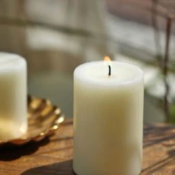 Pure Home and Living White Wax Solid Pillar Candles-picture-13