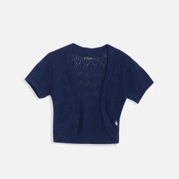Allen Solly Kids Navy Self Regular Fit Shrug-image-70