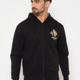 Duke Black Regular Fit Hooded Sweatshirt-image-18
