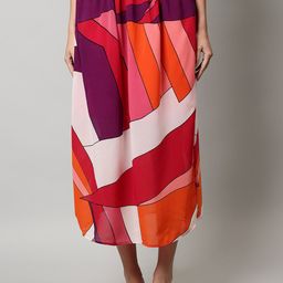 Cot'N Soft Women ColourBlocked Printed A Line Midi Skirt-picture-48