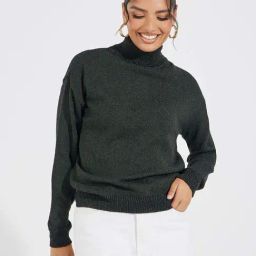 Styli Green Plain Pullover-image-55
