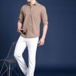 Mast & Harbour Men Standard Solid Casual Shirt-image-12