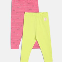 MINI KLUB Infants Girls Pack Of 2 Printed Leggings-picture-48