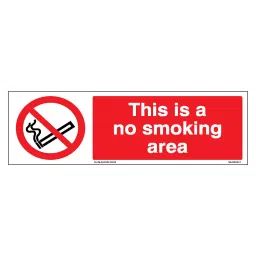 SUNSIGNS  This is a no smoking area Signage Size 400x600 mm HP Print + Vinyl, SS0212-image-12