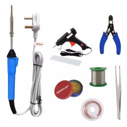 Ironclad PRO 8 In 1 Mobile Soldering Iron Master Kit 25 W Corded Flat Copper, Iron & Nickle Tip-45