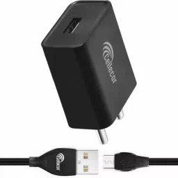 Cellecor Super Fast 10W Mobile Charger with 2.4A Fast Charging Micro USB Detachable Cable (Black)-picture-48