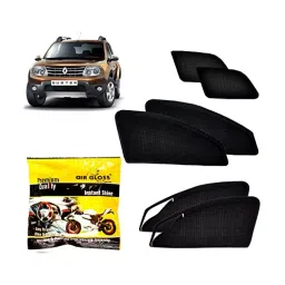 Auto Pearl Car Magnetic Sun Shades (Set of 6 Pcs) with Free Car and Bike Instant Shinner for Duster-41