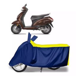 Auto Pearl Bike Cover for Honda Activa 5G (Yellow & Blue)-image-67