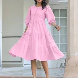 Janasya Fit & Flare Midi Dress-picture-15