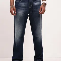 SHOWOFF Men Comfort Straight Fit Low-Rise Light Fade Acid Wash Stretchable Jeans-image-84