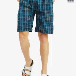 URBANICE Men Checked Training or Gym with Technology Shorts-7