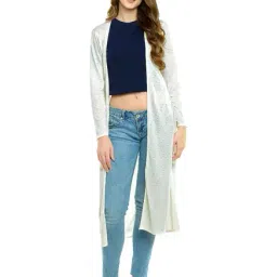 Miss Chase Off White Distressed Shrug-image-69