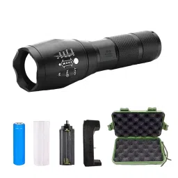 RENMAX 30 W Metal LED Rechargeable Pocket Torch 3000 lm Black, RM-TORCH-POWSTYLE-01-10