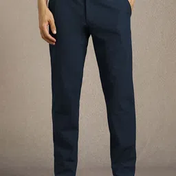 Louis Philippe Sport Men Mid-Rise Slim Fit Casual Trousers-picture-9