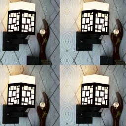 Gojeeva Brown Wood Square Wall Lamps-picture-19