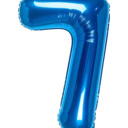 Shopperskart 7 Number Foil Balloon Blue - Height 40.64 cm-26