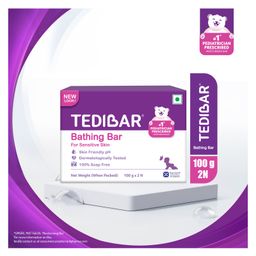 Tedibar Moisturising Baby Bathing Bar 100gx2 (Pack of 1) with Skin Friendly ph 100 Percent Soap FreePrevents Dryness & Rashes Dermatologically Tested - By Torrent Pharma-image-38