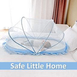 Classic Mosquito Net for Baby Net for Infants 135 x 65 x 65 cm 0 to 24 Months - Blue-84