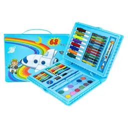 azhari Colour Set for Kids Colors Box Color Pencil Crayons, Water Color Sketch Pens Set of 68 Pieces-picture-47
