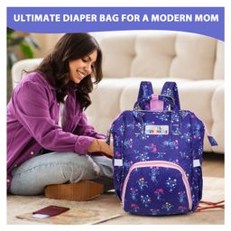 Little Munchkins Cute New Born Unisex Multipurpose Spacious light weight diaper backpack mothers nursing bag::color::royal blue-image-92