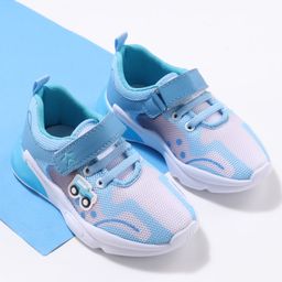 Cute Walk by Babyhug Velcro Closure Sneaker Shoes with Vehicle Patch - Blue-image-82