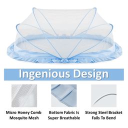 classic mosquito nets Classic Mosquito Net for Baby Net for Infants 135 x 65 x 65 cm 0 to 24 Months - Blue image 2