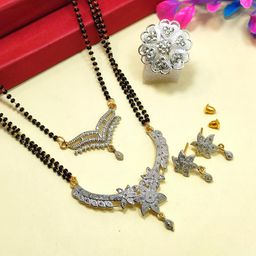 Divyanshi Collection Silver-Plated Jewellery Set Pack of 4-12