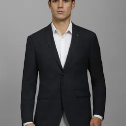 Louis Philippe Notched Lapel Single-Breasted Blazer-picture-55