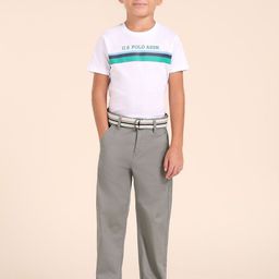 u.s. polo assn. kids U.S. Polo Assn. Boys Pure Cotton Slim Fit Mid-Rise Trousers-picture-23