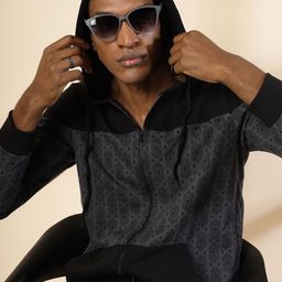 Rigo Men Colourblocked Fleece Lightweight Bomber Jacket-image-13