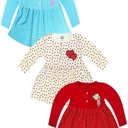KidzzCart Polka Dot Print Fit & Flare Dress-image-95