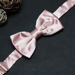 PELUCHE Men Pink & Blue Cotton Bow Tie-picture-55
