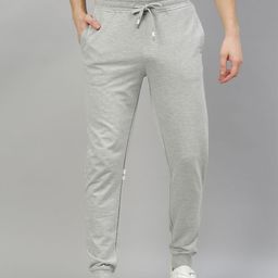 Harvard Men Grey Solid Joggers-52