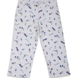 Elle Kids Off White Printed Trousers-picture-45