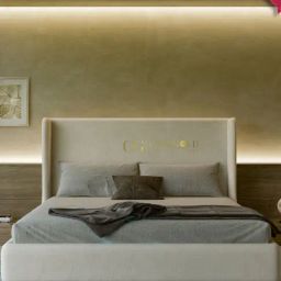 Casagold Dlton Multicolor Wood High Back with Hydraulic Storage Queen Bed-40