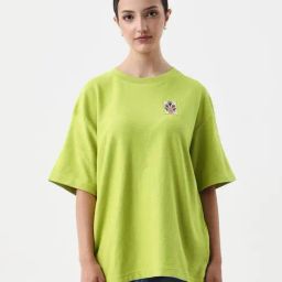 RAREISM Green Cotton Solid T-Shirt-picture-47