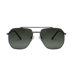 Vincent Chase by Lenskart VC S12593/P Green Polarized Aviator image 2