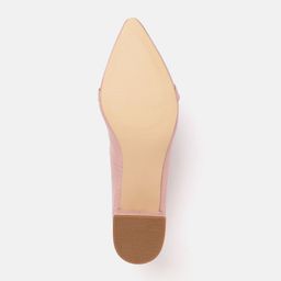 Van Heusen Snake Skin Textured Block Heel Pumps image 3