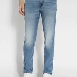 American Eagle Blue Cotton Slim fit Solid Jeans-image-77